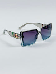 Gucci - 3374 – 56 – Grey Blue – Acetate – Sunglasses – Ladies