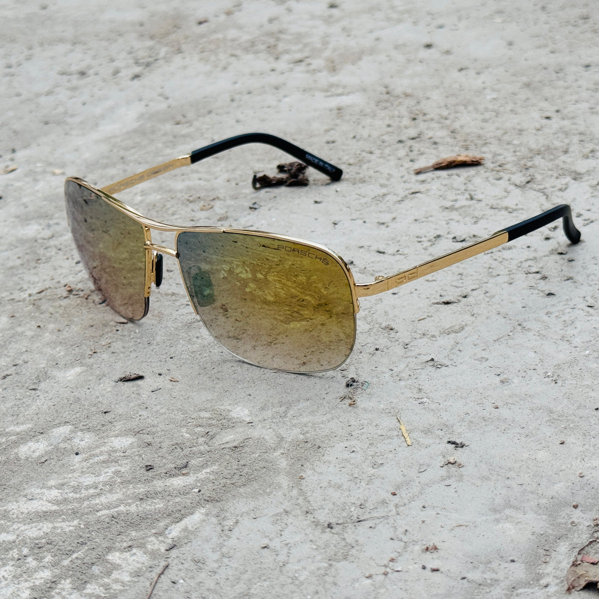 Porsche – 8508 - 61 –  Golden Mercury - Metal - Sunglasses – Unisex - Premium