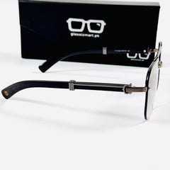 Cartier – 0369 – 60 – Black Blue Gradient – Metal – Sunglasses – Unisex