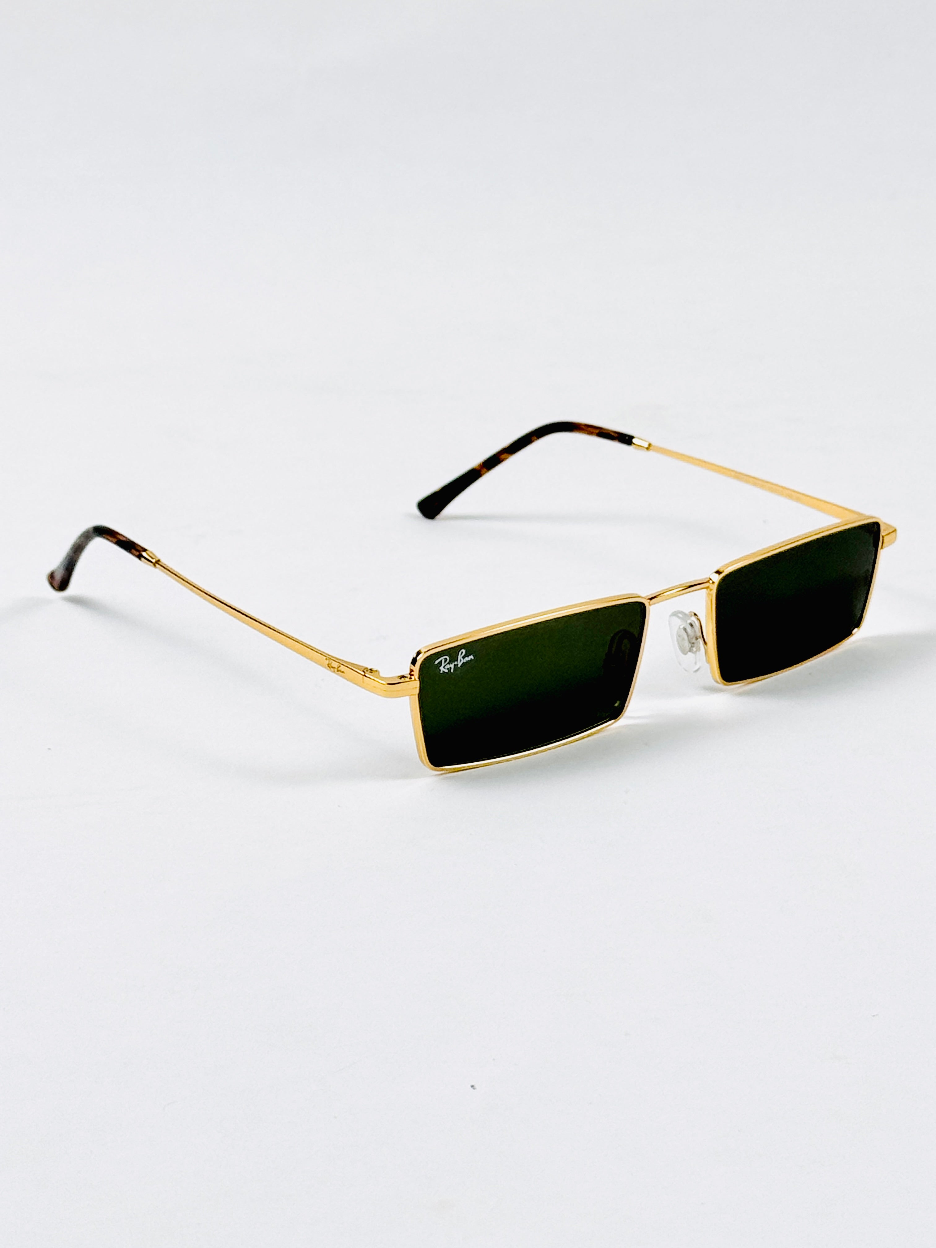 RayBan – 3741 – 56 – Golden Green –  Metal - Sunglasses – Unisex - Premium