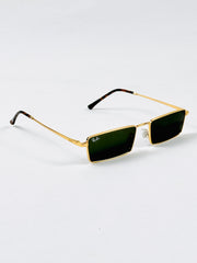RayBan – 3741 – 56 – Golden Green –  Metal - Sunglasses – Unisex - Premium