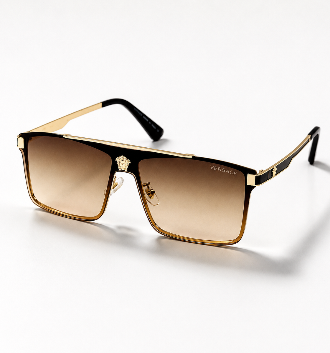 Versace’s – 22170 – 60 – Golden Brown – Metal – Sunglasses – Unisex