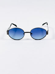 Celine – Triomphe - 55 – Black Blue – Metal – Sunglasses - Unisex