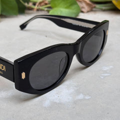 Fendi – 40125 - 50 – Black – Acetate - Sunglasses – Ladies - Premium