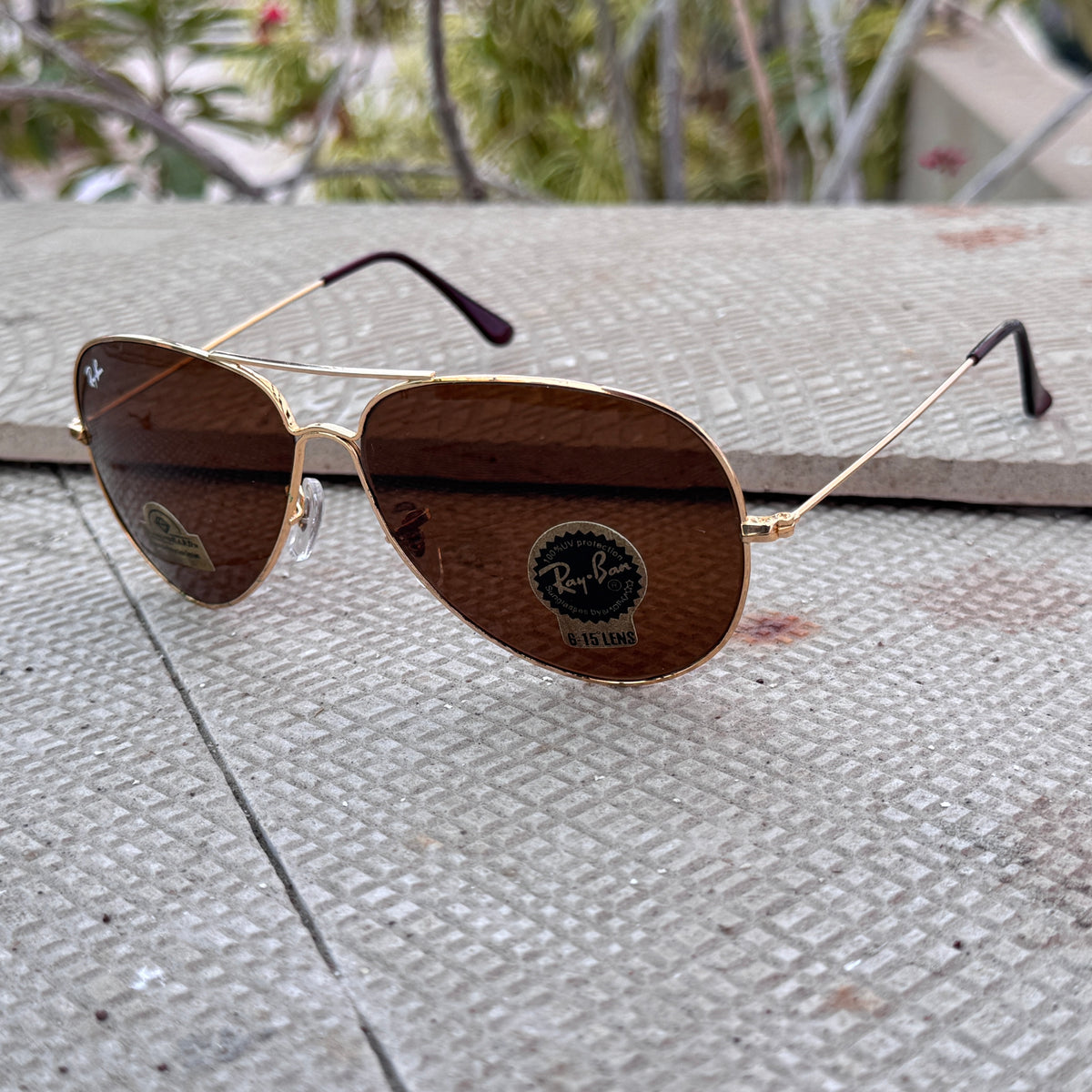 Rayban – 3035 – 62 – Golden Brown – Metal – Sunglasses – Unisex - Premium