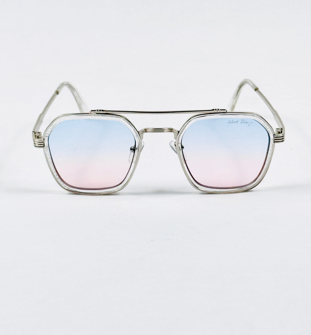 Ferragamo – 19344 – 55 – Transparent Multi – Metal – Sunglasses – Unisex