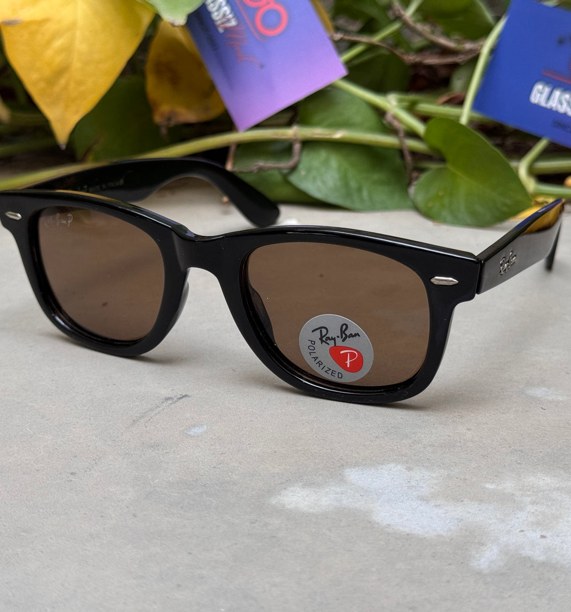 RayBan – 2140 – 60 – Black Brown –  Acetate- Sunglasses – Unisex