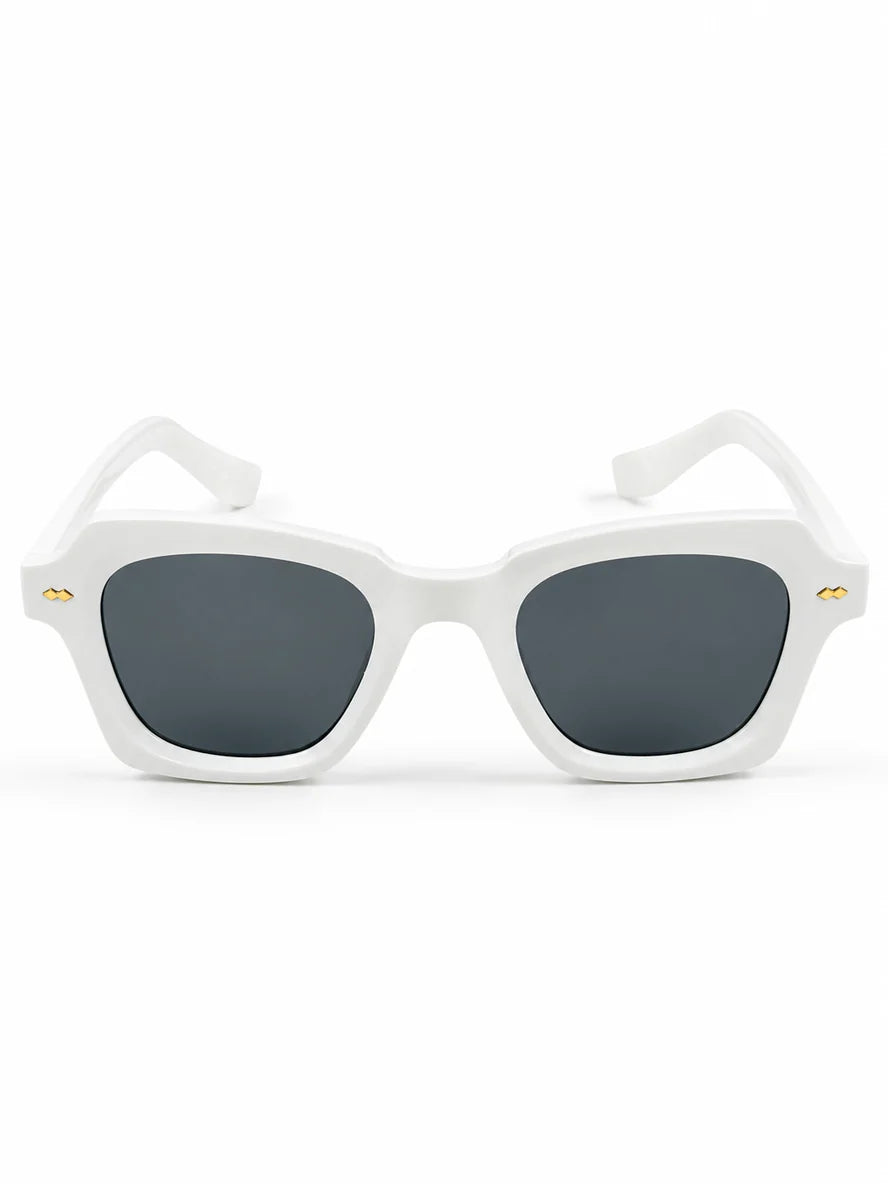Moscot – 6504 – 47 - White Black – Acetate  – Sunglasses - Unisex