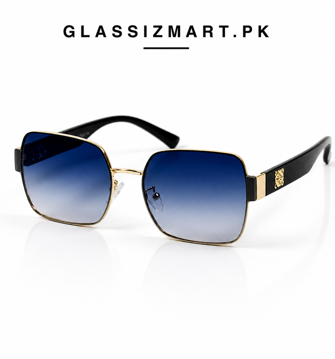 Loewe – 2058 – 53 – Golden Black Gradient – Metal – Sunglasses – Ladies