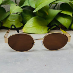 Celine – Triomphe - 55 – Golden Brown – Metal – Sunglasses - Ladies