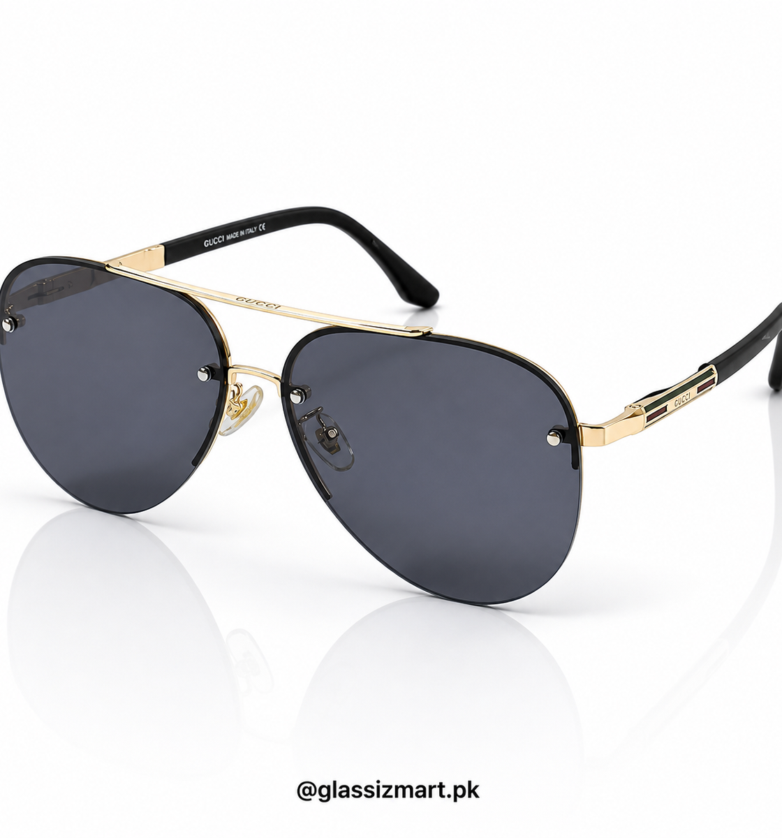 Gucci – 22317 – 60 – Black – Metal – Sunglasses – Unisex