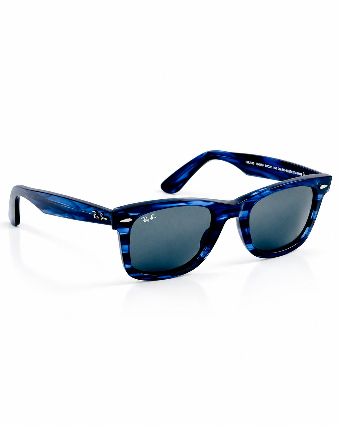 RayBan – 2140 – 50 – Blue Textured –  Acetate- Sunglasses – Unisex - Premium