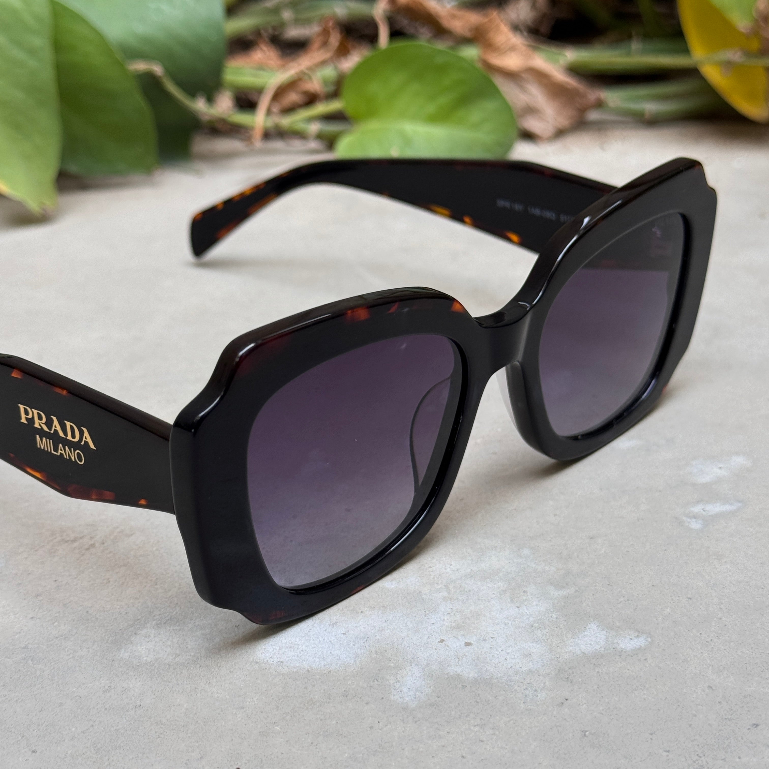 Prada – 16Y - 51 – Tortoise Black Gradient – Acetate - Sunglasses – Ladies - Premium