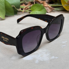 Prada – 16Y - 51 – Tortoise Black Gradient – Acetate - Sunglasses – Ladies - Premium