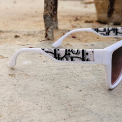 Dior – 540 - 45 – White Pink – Acetate – Sunglasses - Ladies