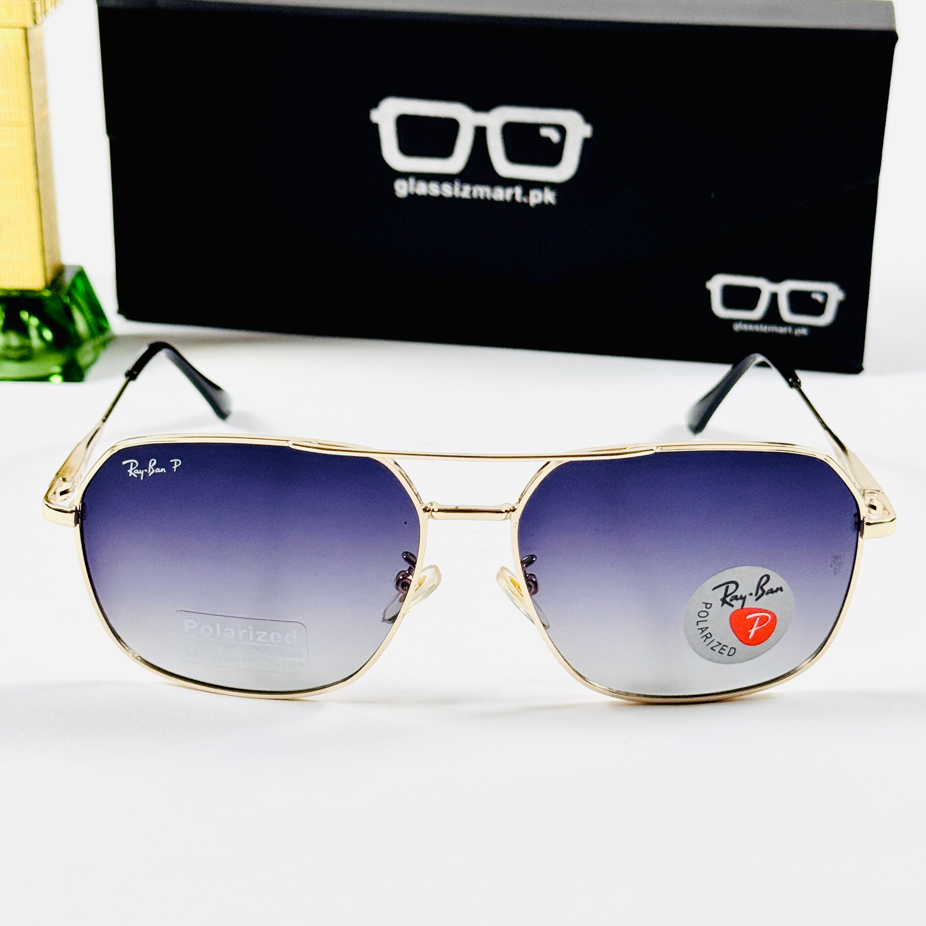 Rayban – 8230 – 57 – Golden Black Gradient – Metal – Sunglasses – Unisex