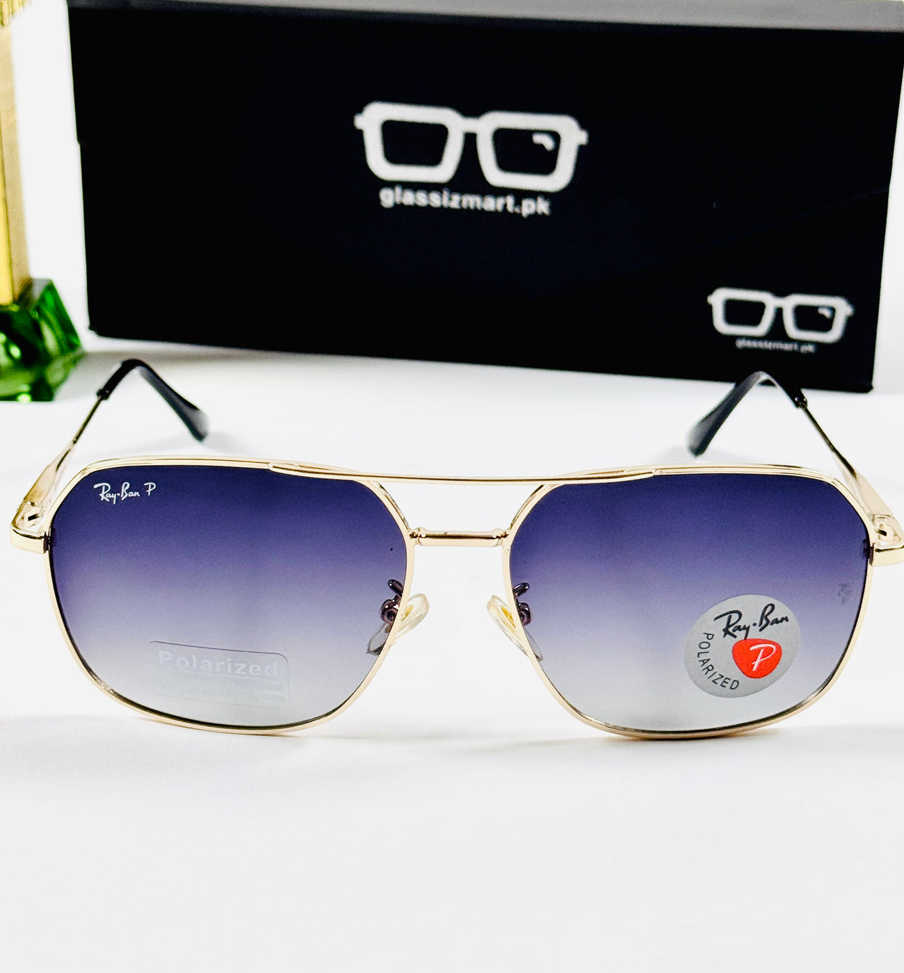 Rayban – 8230 – 57 – Golden Black Gradient – Metal – Sunglasses – Unisex