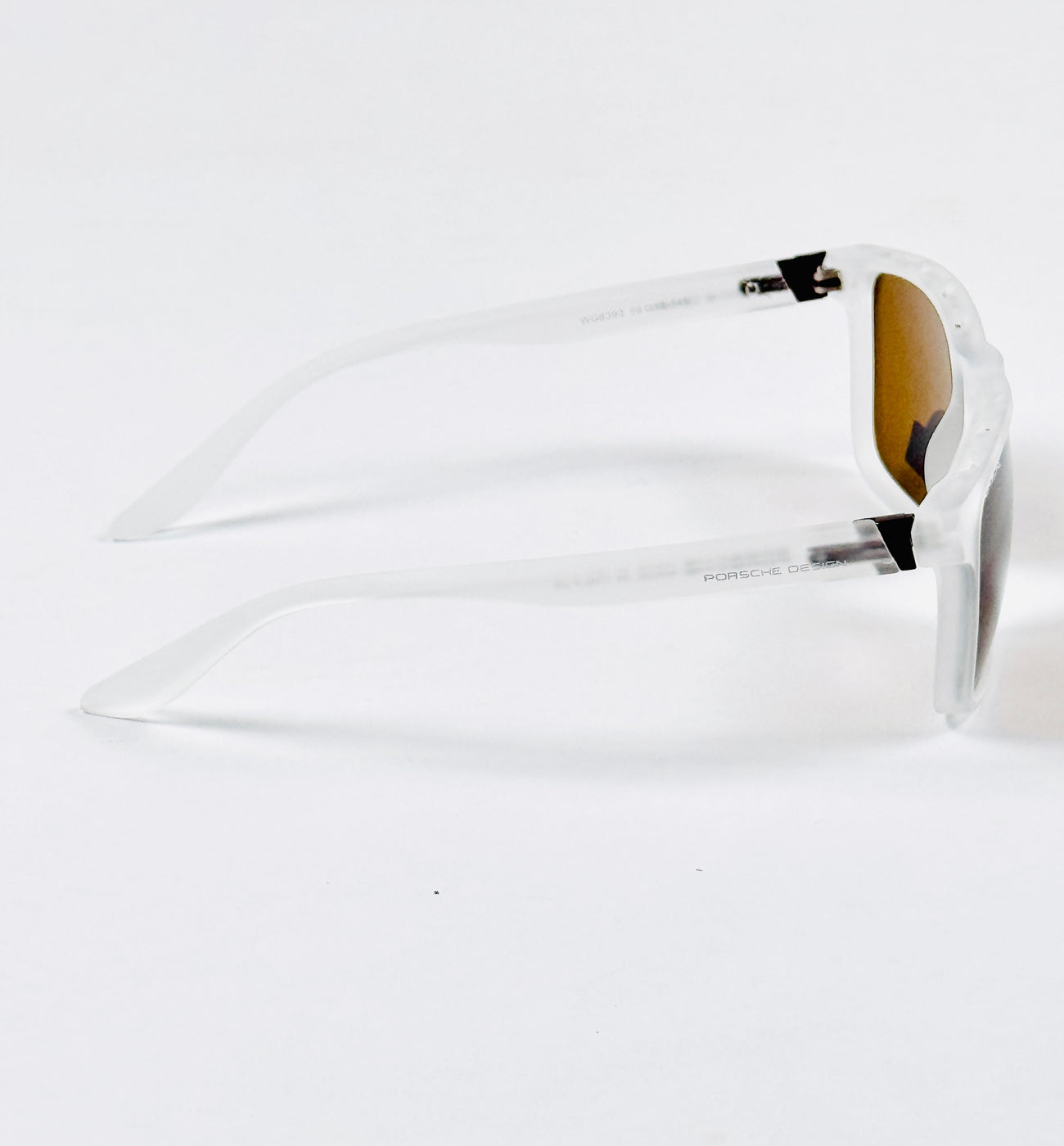 Porsche – 8393 – 56 – White Brown –  Acetate- Sunglasses – Unisex (Glass Lens)