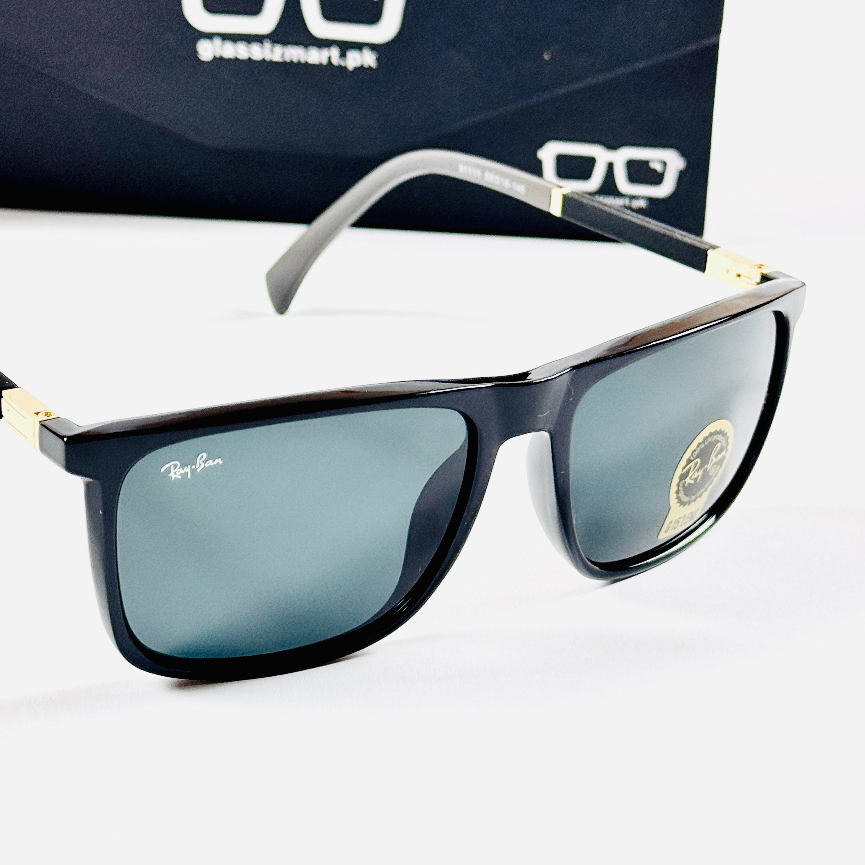 Rayban – 9111 – 58 – Black – Acetate – Sunglasses – Unisex