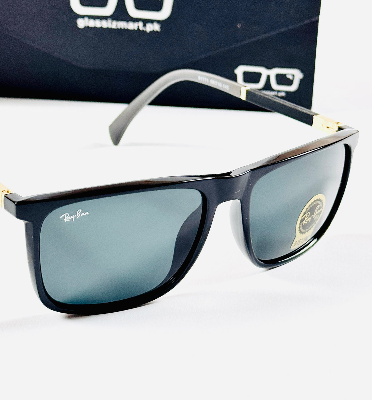 Rayban – 9111 – 58 – Black – Acetate – Sunglasses – Unisex