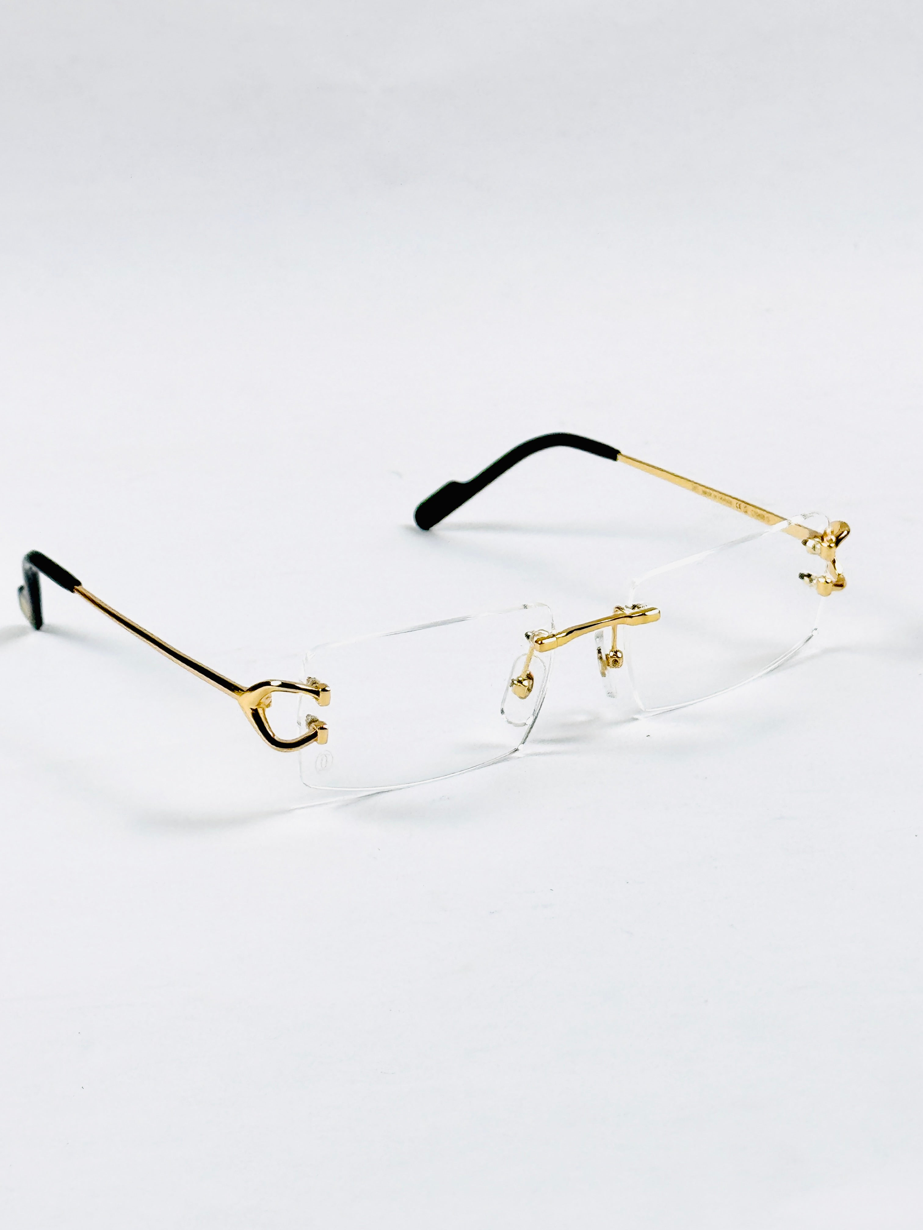 Cartier – 0488 – 56 – Golden - Metal - Optics – Unisex - Premium