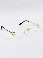 Cartier – 0488 – 56 – Golden - Metal - Optics – Unisex - Premium