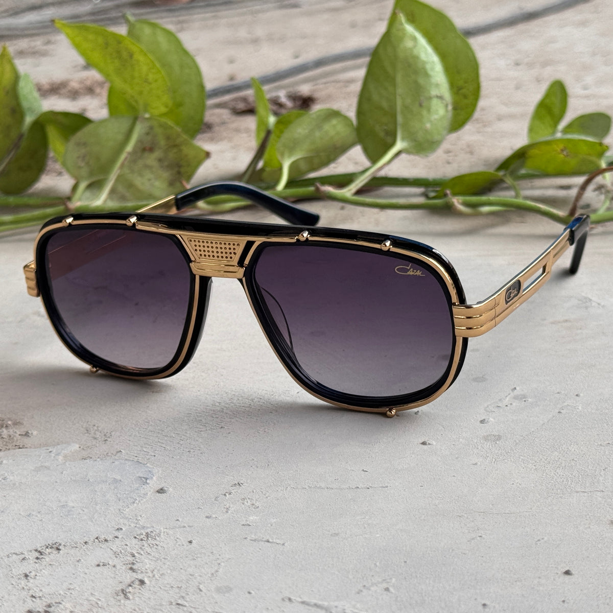 Cazal – 665 - 60 – Golden Black Gradient - Metal - Sunglasses – Unisex - Premium