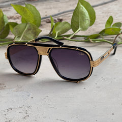 Cazal – 665 - 60 – Golden Black Gradient - Metal - Sunglasses – Unisex - Premium