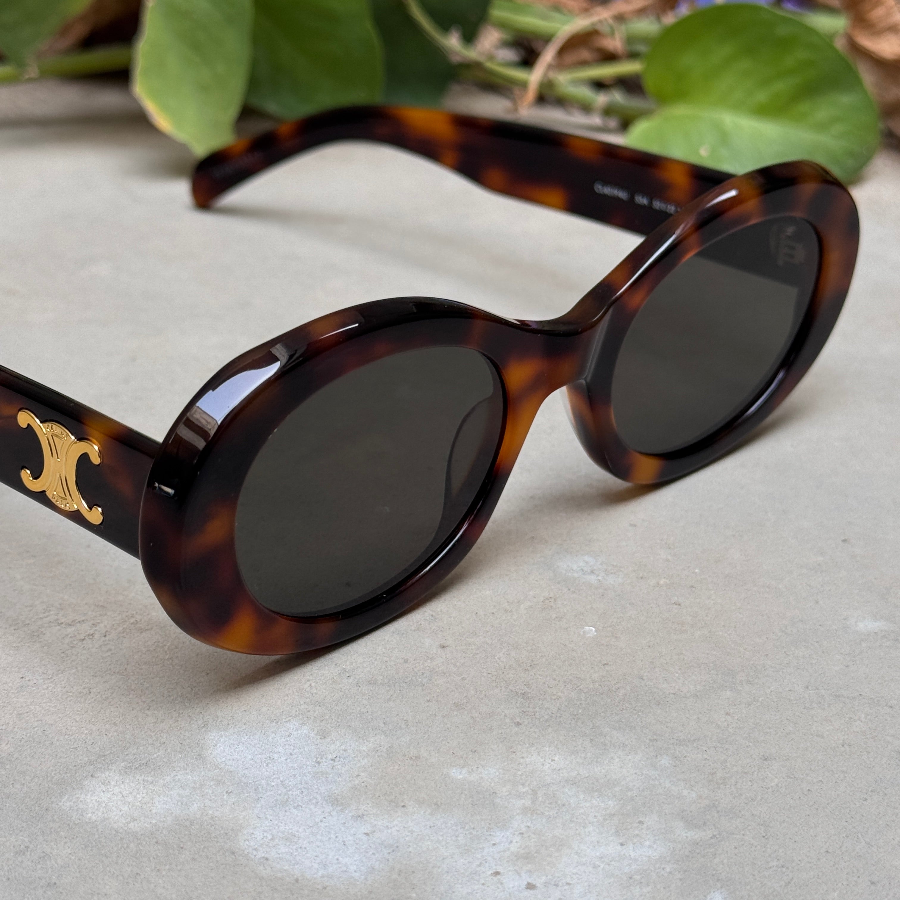 Celine – 40194 - 52 – Tortoise Black – Acetate - Sunglasses – Ladies - Premium