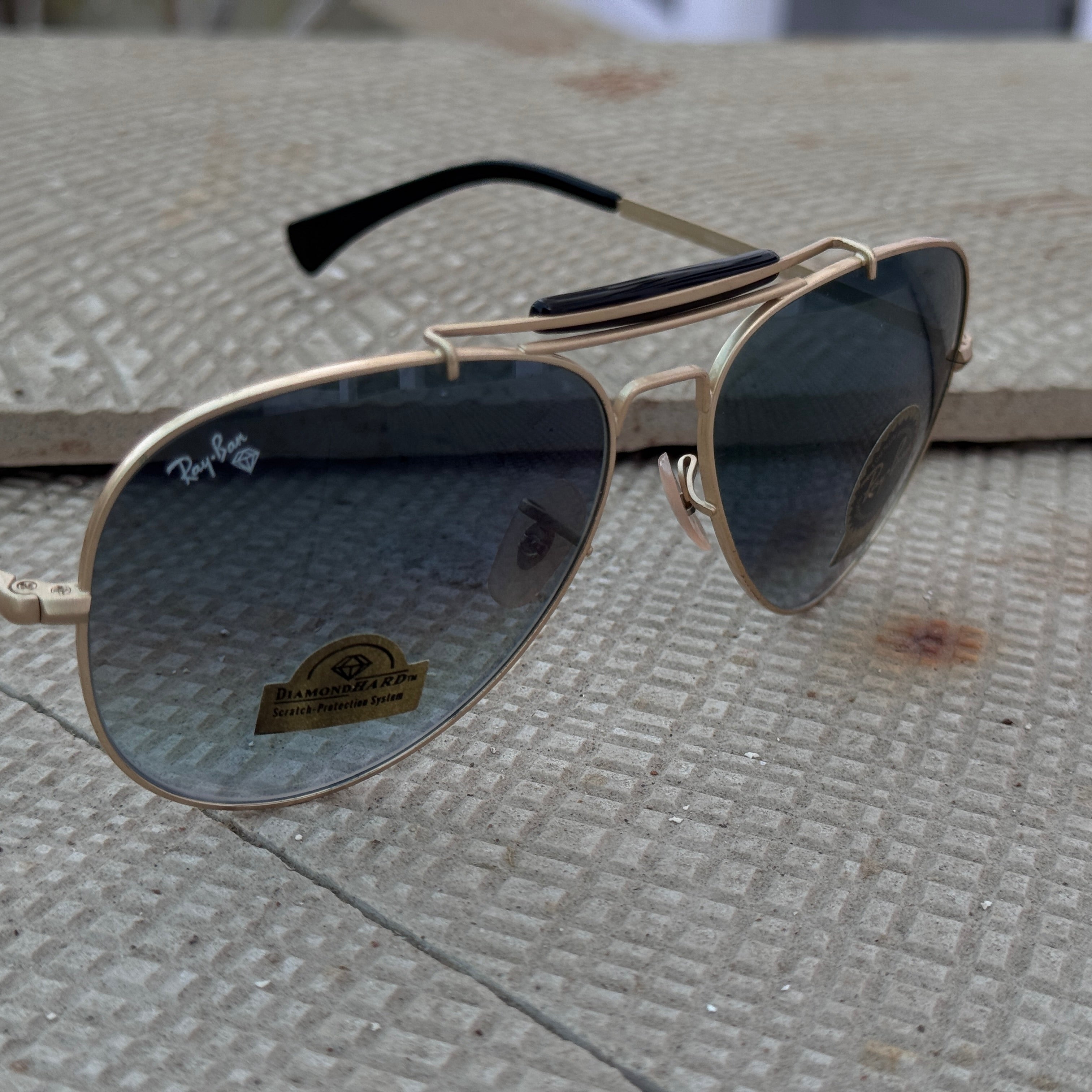 Rayban – 8026 – 62 – Golden Blue Gradient – Metal – Sunglasses – Unisex - Premium