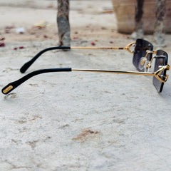 Cartier – 4880 - 56 –  Golden Black - Metal - Sunglasses – Unisex - Premium