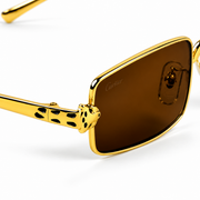 Cartier – 0473 - 54 – Golden Brown - Metal - Sunglasses – Unisex - Premium