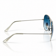 Rayban – 3026 – 62 – Silver Blue – Metal – Sunglasses – Unisex