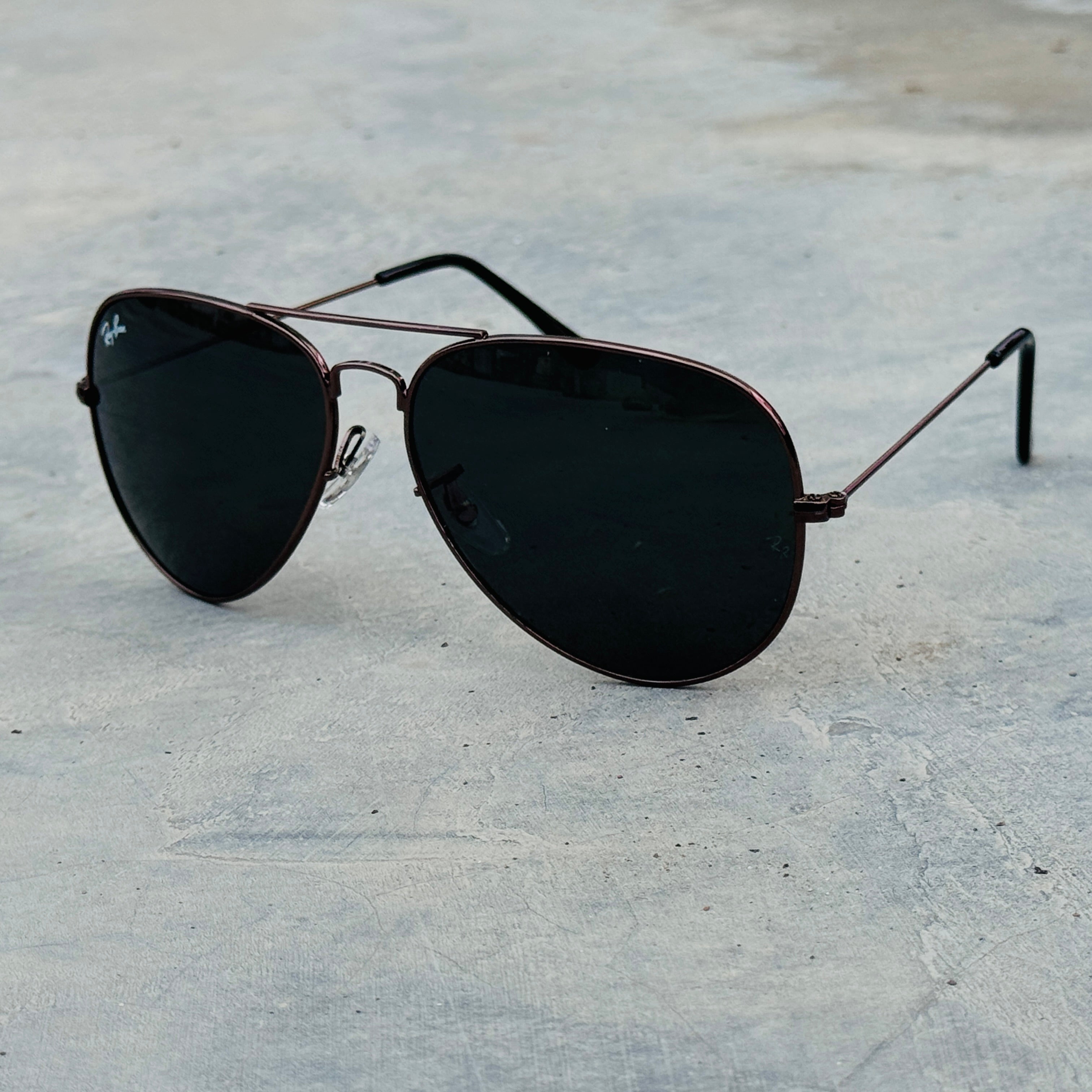 Rayban – 3026 – 62 – Brown Black – Metal – Sunglasses – Unisex