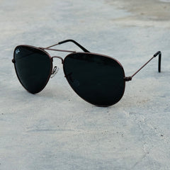 Rayban – 3026 – 62 – Brown Black – Metal – Sunglasses – Unisex