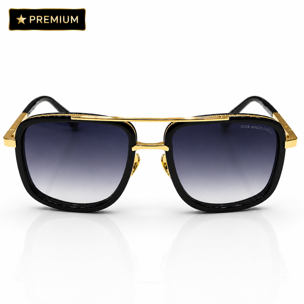 Dita – 2030 - 60 – Golden Gradient - Metal - Sunglasses – Unisex - Premium