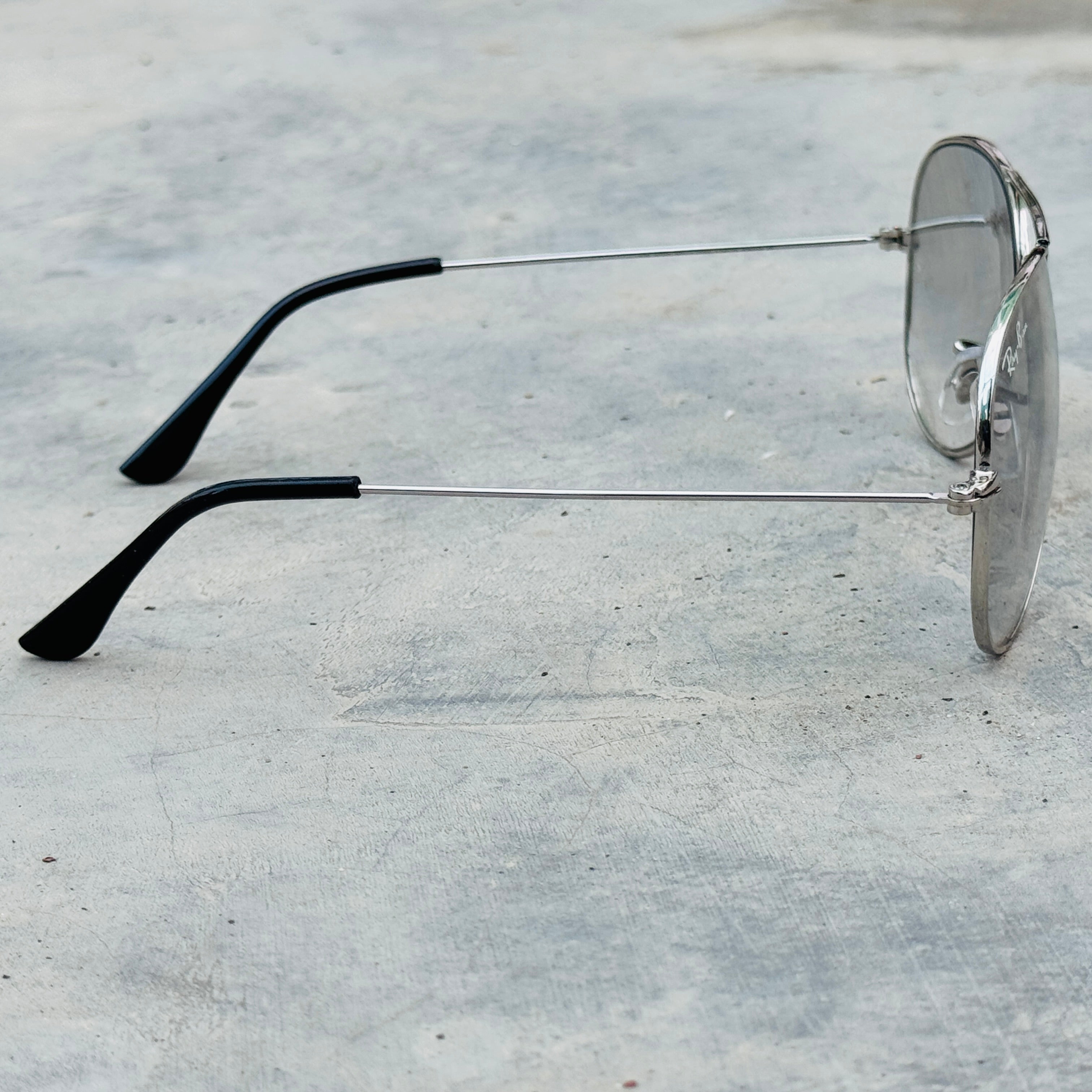 Rayban – 3026 – 62 – Silver – Metal – Sunglasses – Unisex