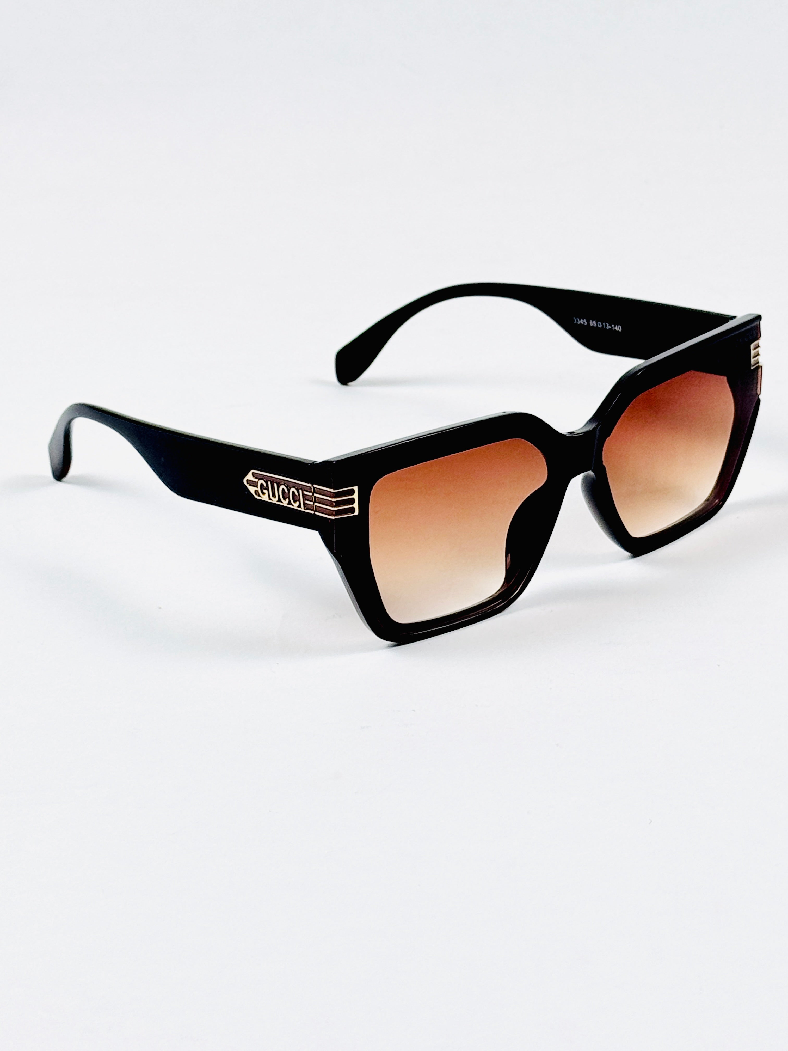 Gucci - 3345 – 65 – Brown – Acetate – Sunglasses – Ladies