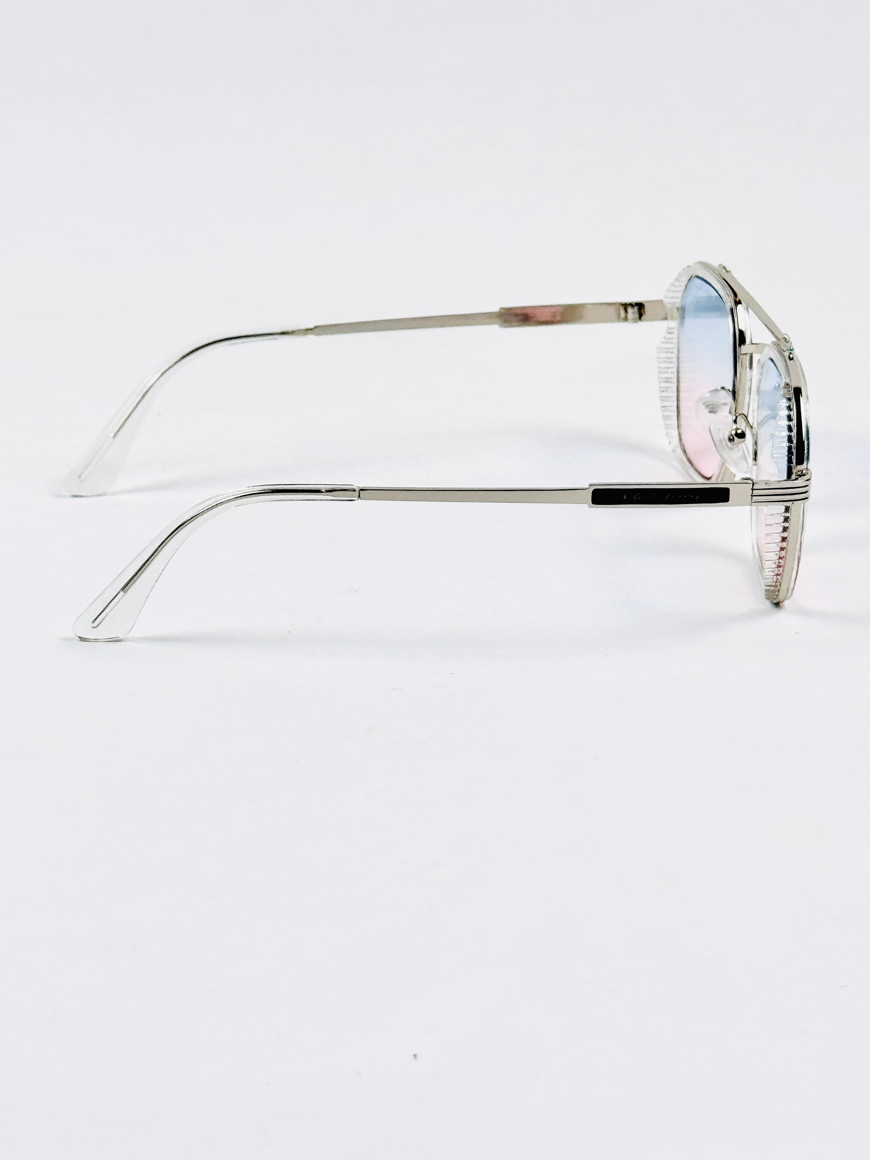 Ferragamo – 19344 – 55 – Transparent Multi – Metal – Sunglasses – Unisex