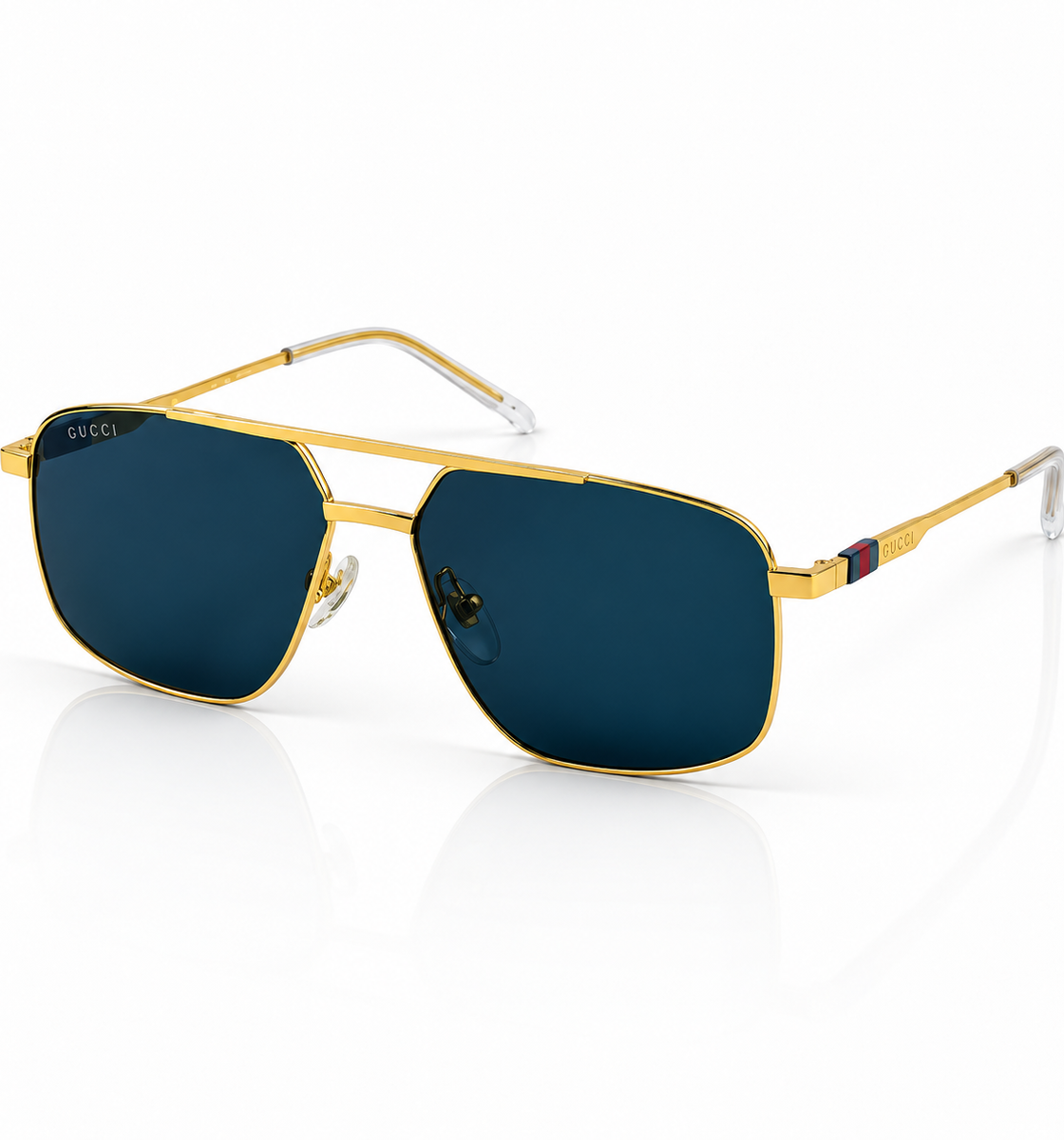 Gucci – 1676 - 58 – Golden Black - Metal - Sunglasses – Unisex - Premium