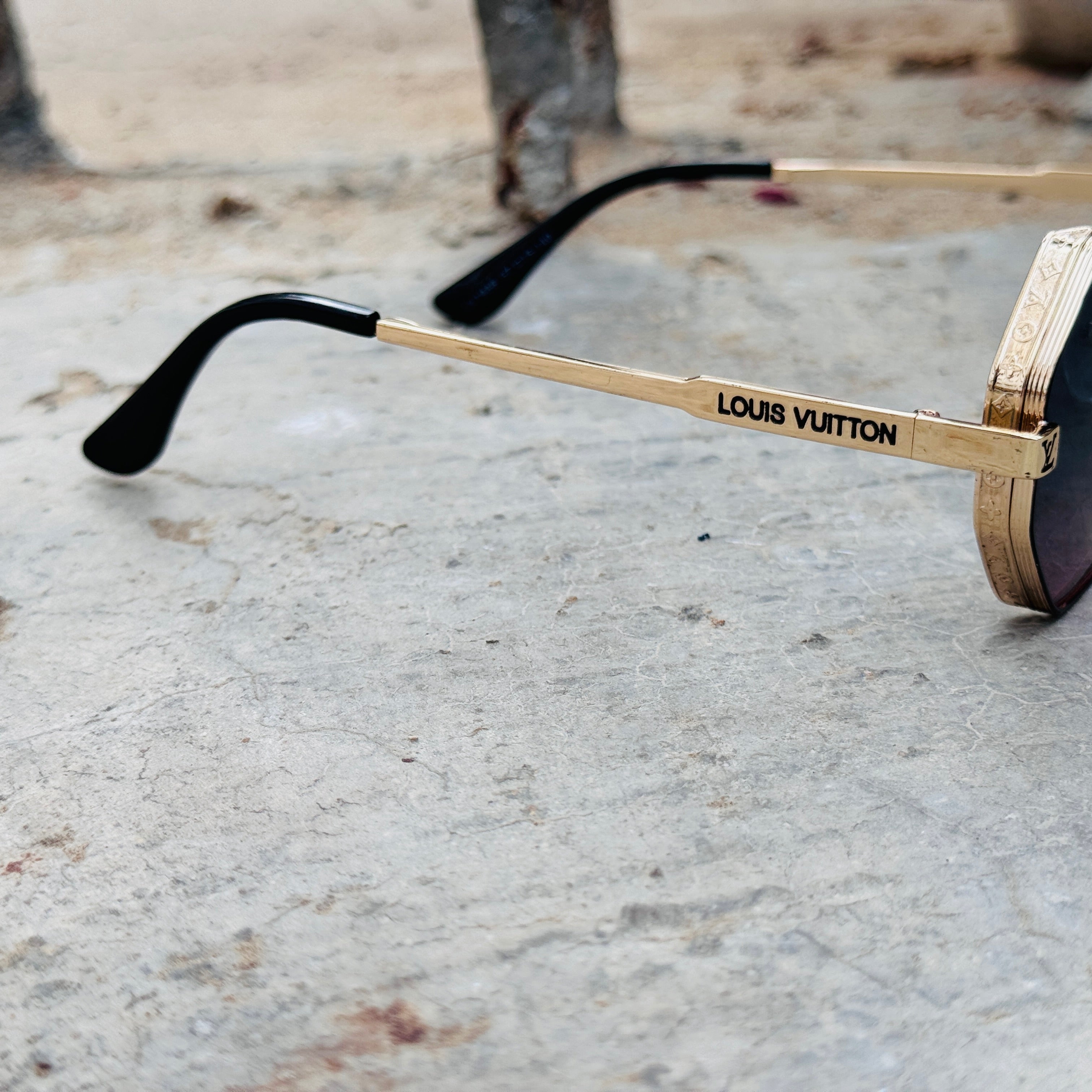 Louis Vuitton – 1938 – 57 – Golden Pink – Metal – Sunglasses – Ladies