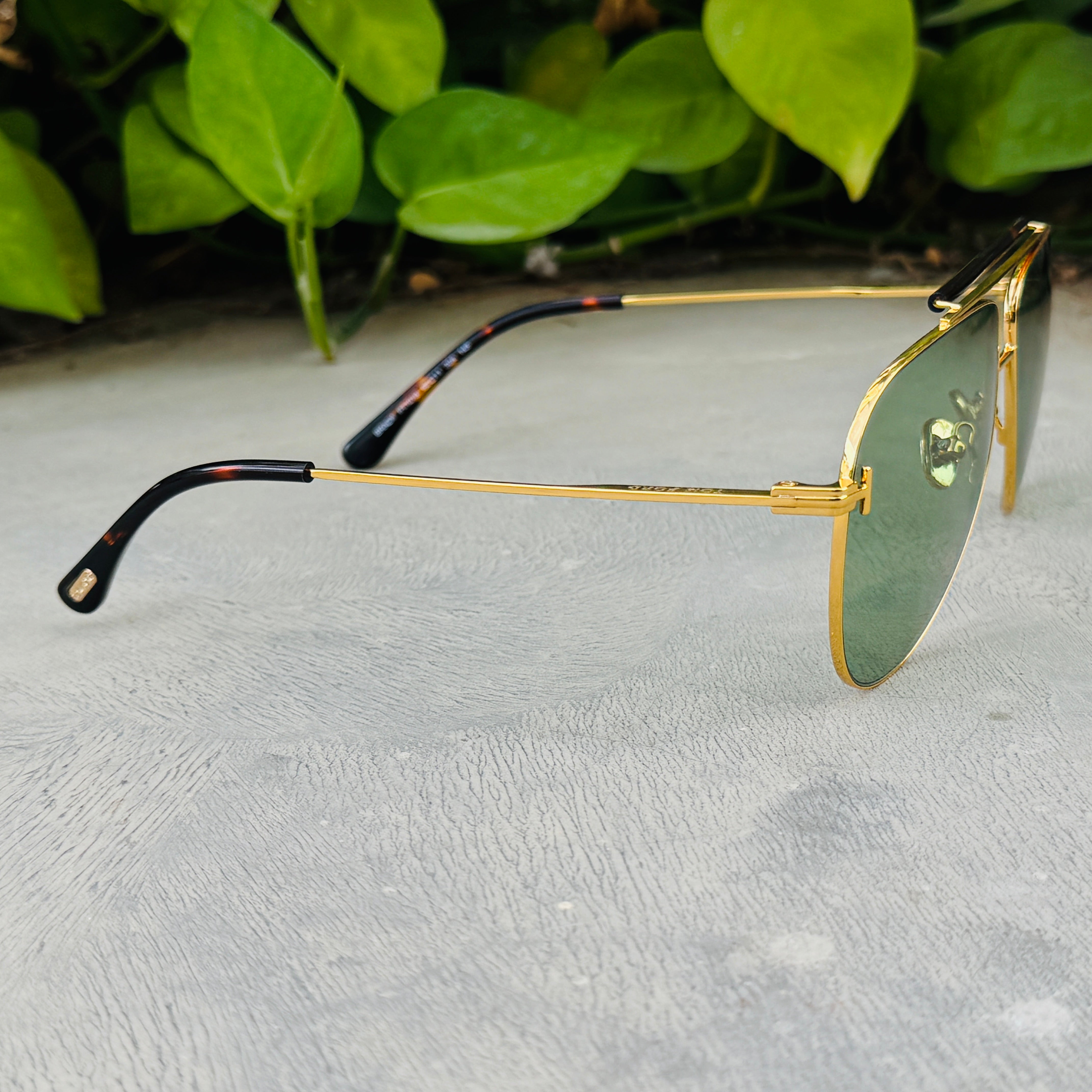 Tom Ford – 1018 - 60 – Golden Green – Metal - Sunglasses – Unisex - Premium