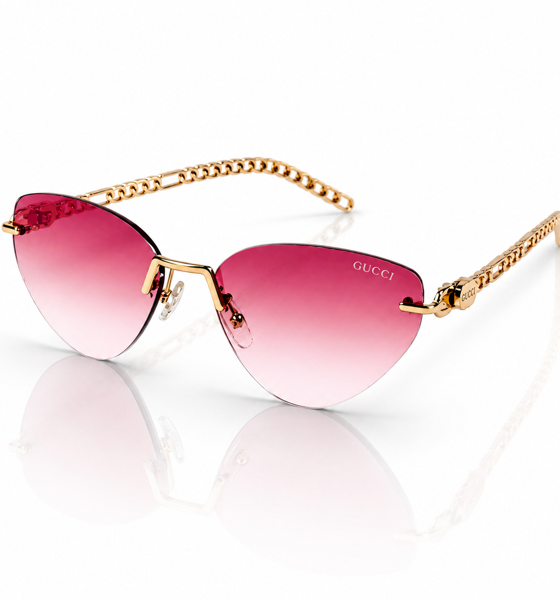 Fendi - 2A386 – 48 – Golden Pink – Metal – Sunglasses – Ladies