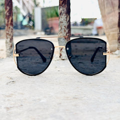 Dior – 50 – Golden Black – Metal – Sunglasses – Ladies