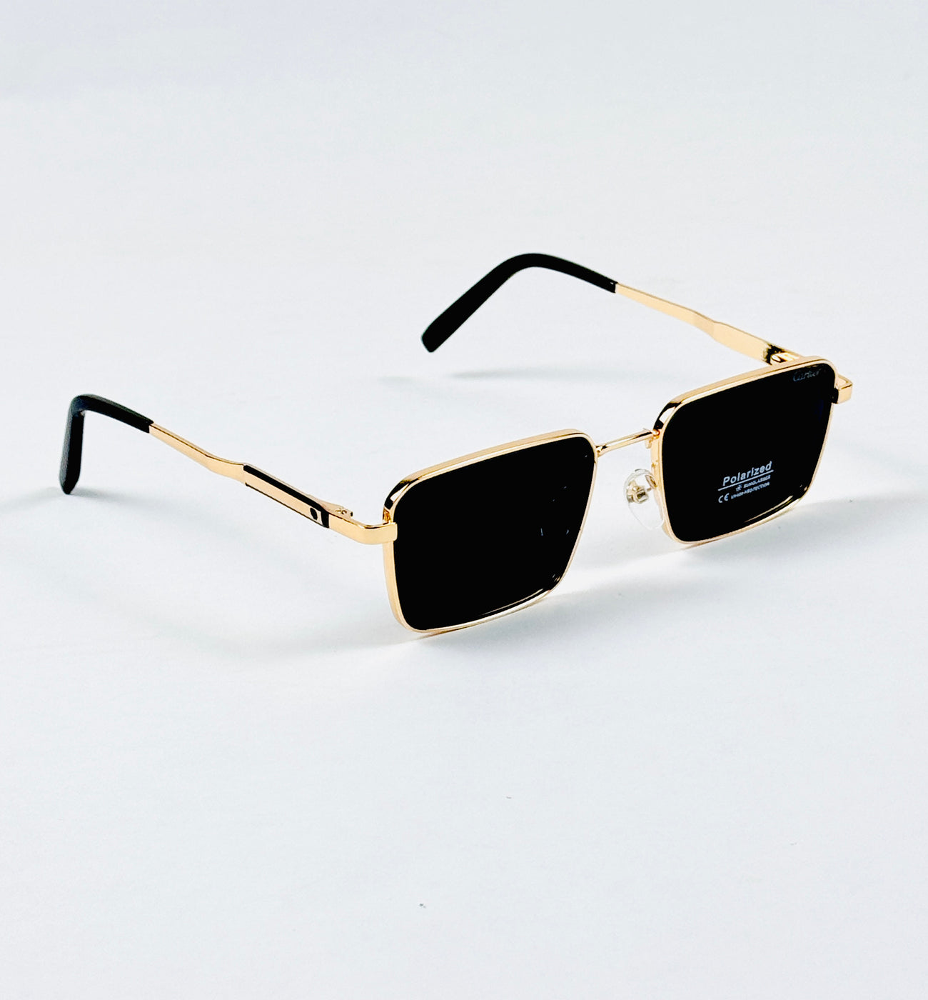 Cartier – 1438 – 54 – Golden Black – Metal – Sunglasses – Unisex