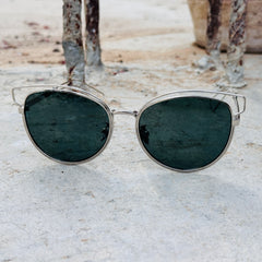 Dior – 10A - 58 – Silver Green - Metal - Sunglasses – Unisex - Premium