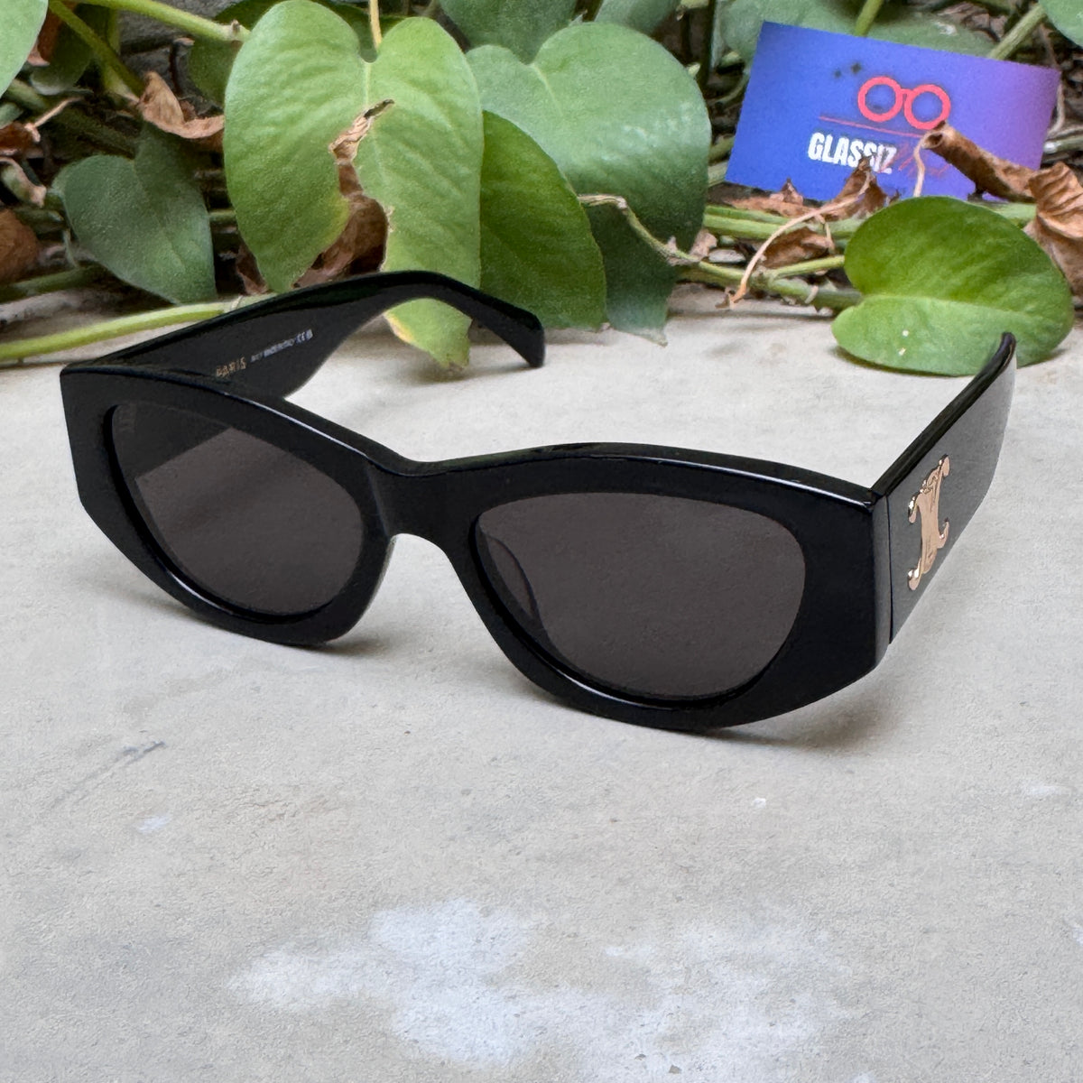 Celine – 40308 - 55 – Black – Acetate - Sunglasses – Ladies - Premium