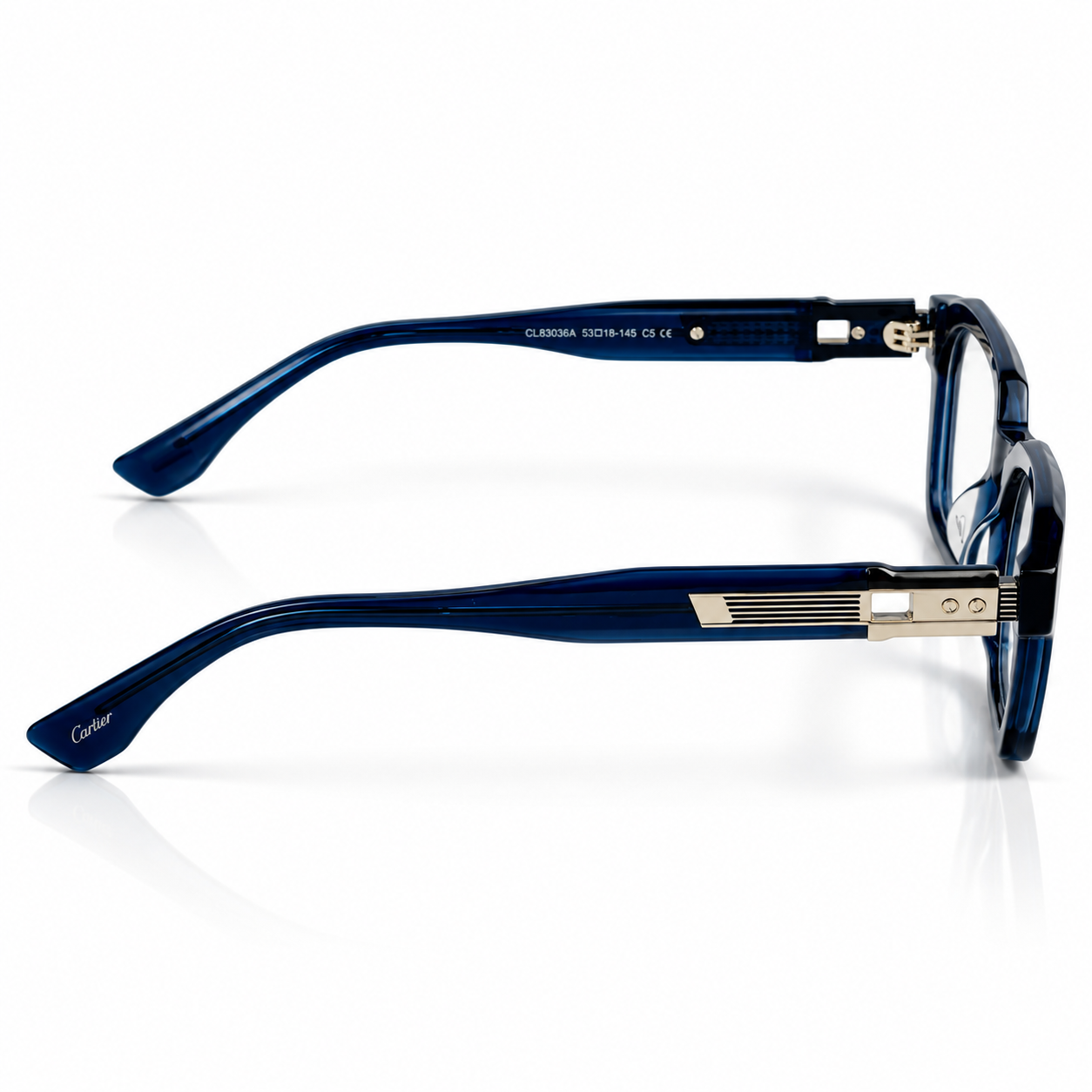 Cartier – 25266 – 52 – Blue –  Acetate- Optics – Unisex - Premium