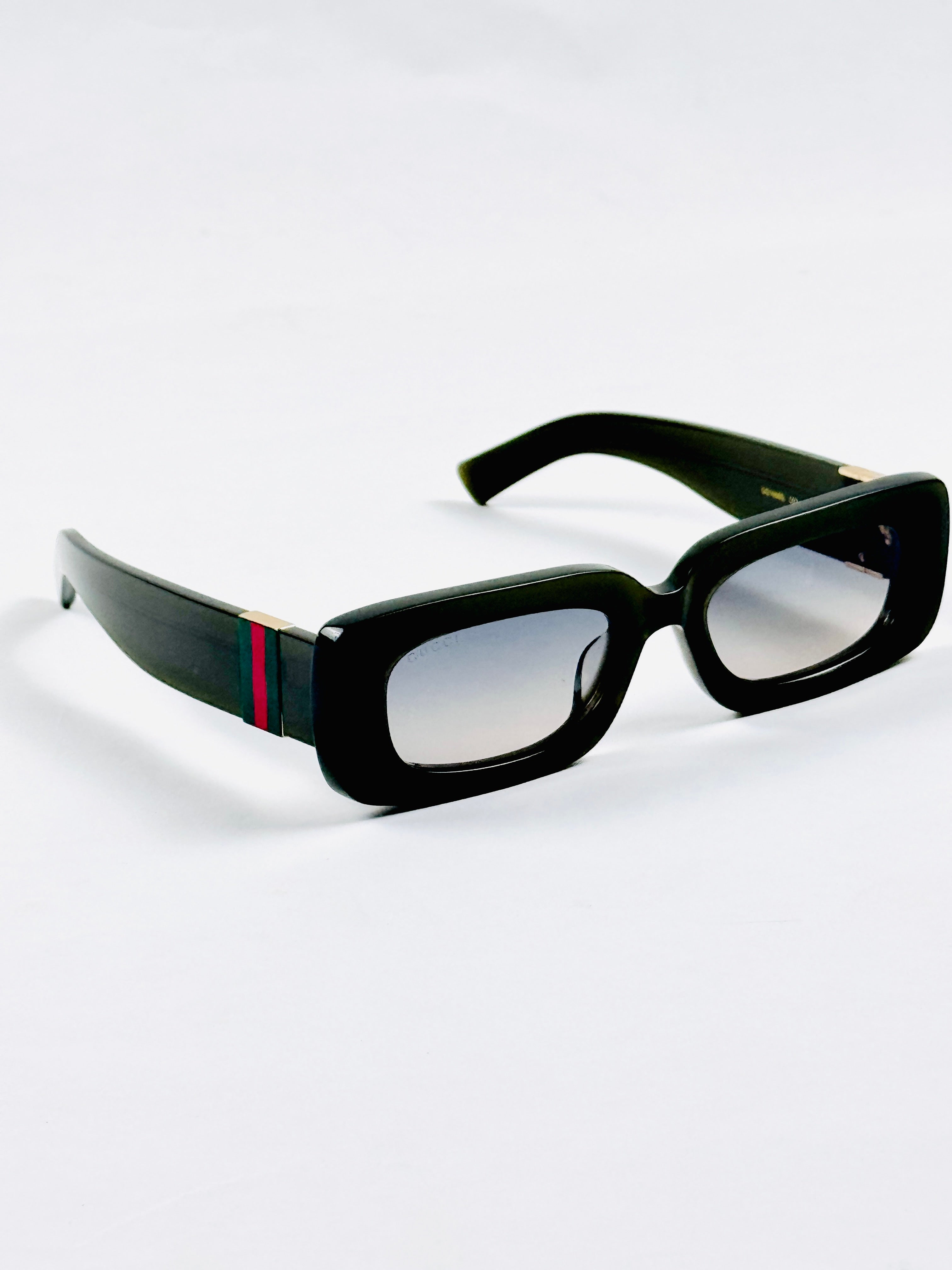Gucci - 1668 - 51 - Transparent Green - Acetate - Rectangle - Sunglasses - Premium