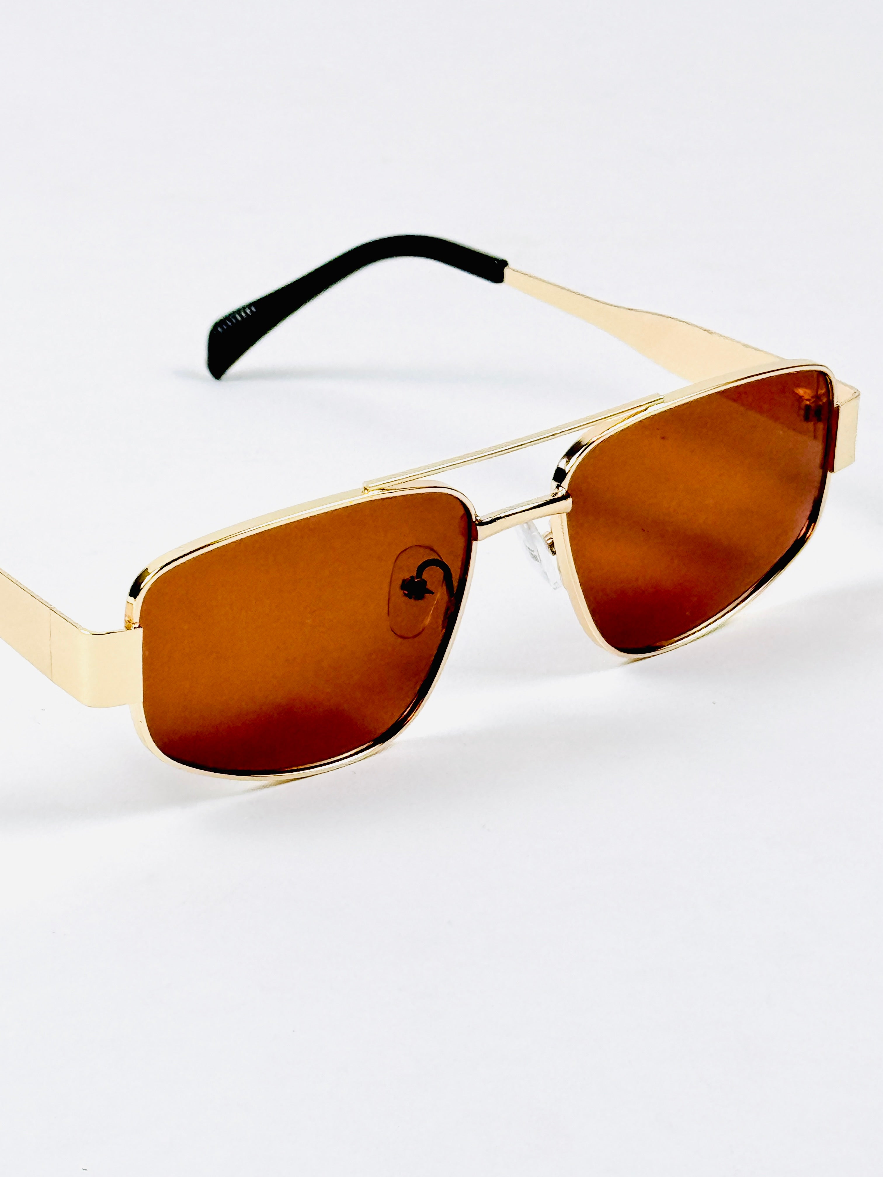 Celine – Triomphe - 55 – Golden Brown – Metal – Sunglasses - Unisex